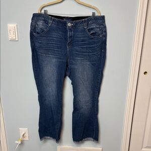 Democracy Dark Blue Straight Leg Jeans